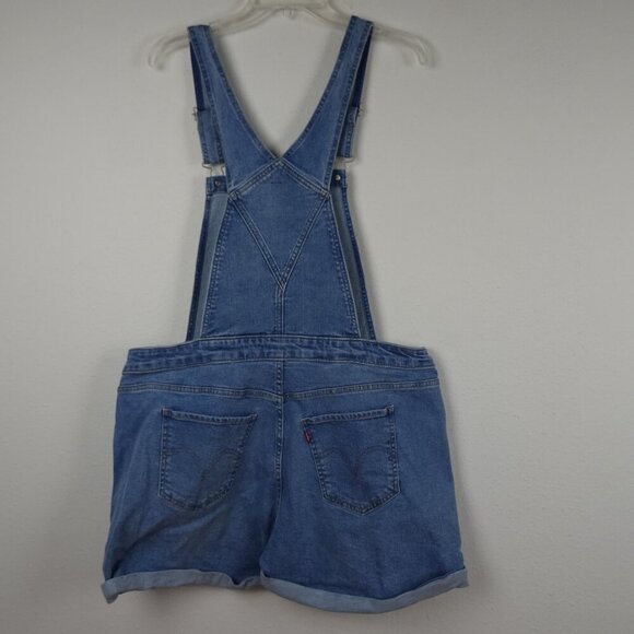 Levi's Shortalls Women's Plus 18W Denim Bib Overalls Cowgirl Festival Country - Picture 4 of 10